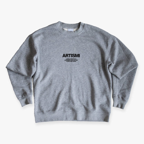 "Artismi" collegepaita – Harmaa+Musta