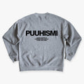 "Puuhismi" collegepaita – Harmaa+Musta