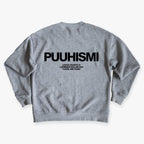 "Puuhismi" collegepaita – Harmaa+Musta