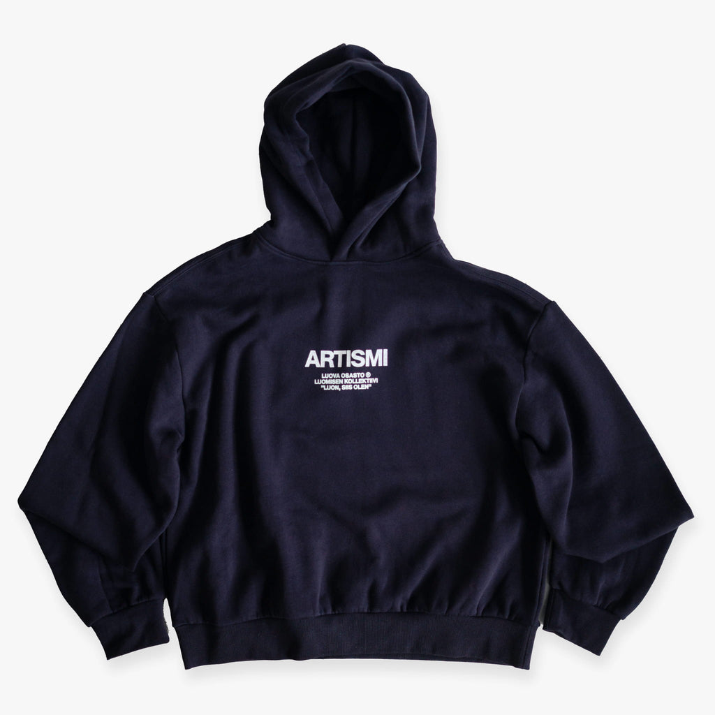 "Artismi" huppari – Sininen+Valkoinen
