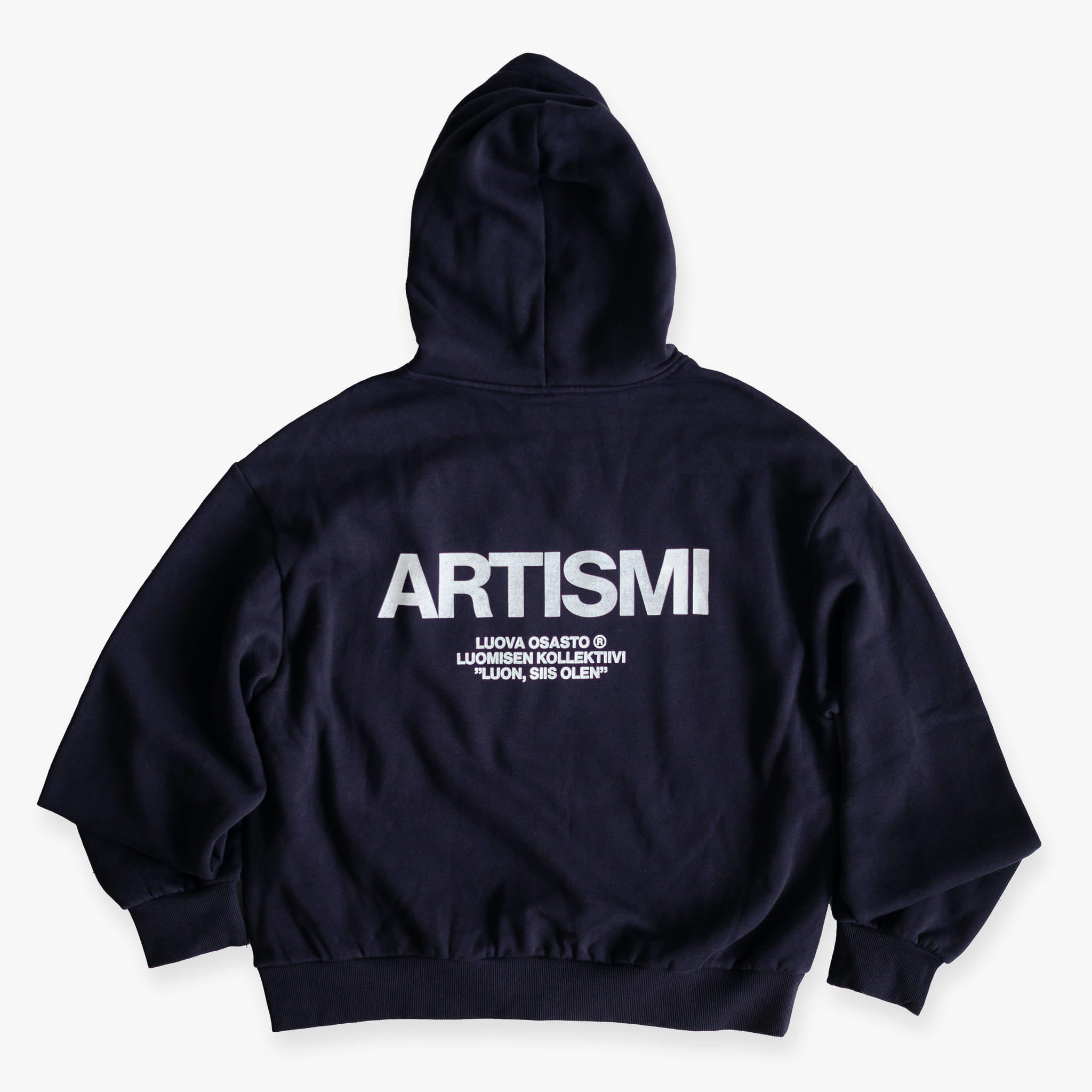 "Artismi" huppari – Sininen+Valkoinen
