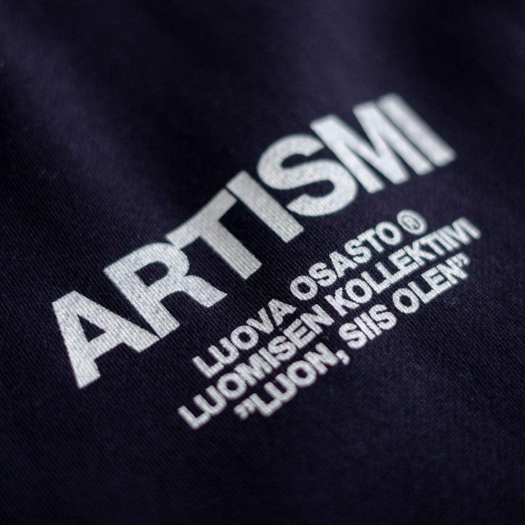 "Artismi" huppari – Sininen+Valkoinen