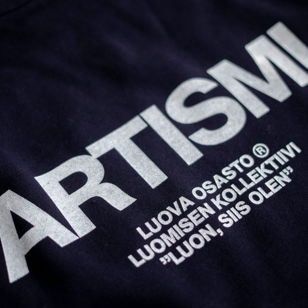 "Artismi" huppari – Sininen+Valkoinen