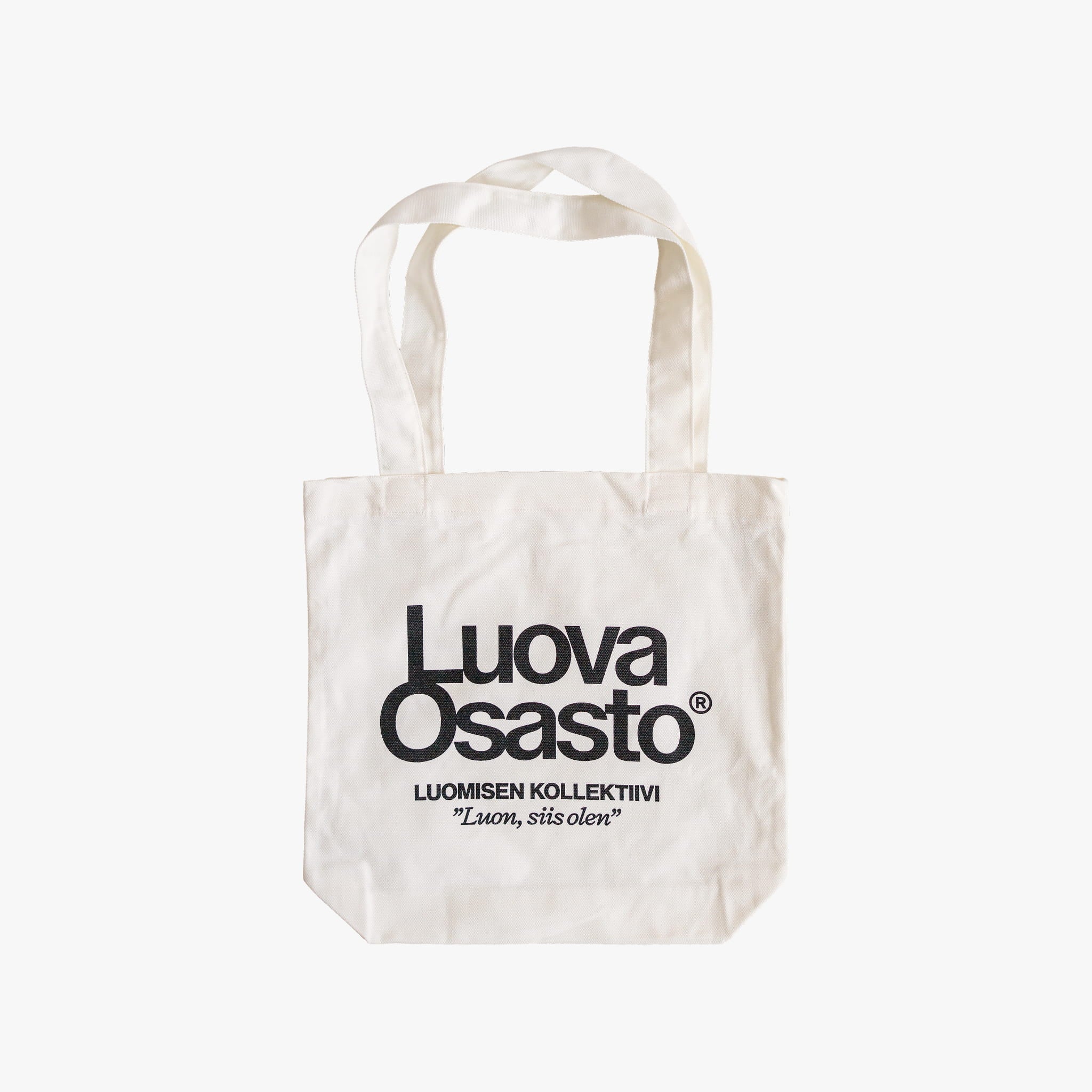 "Luova Osasto" kangaskassi – Musta