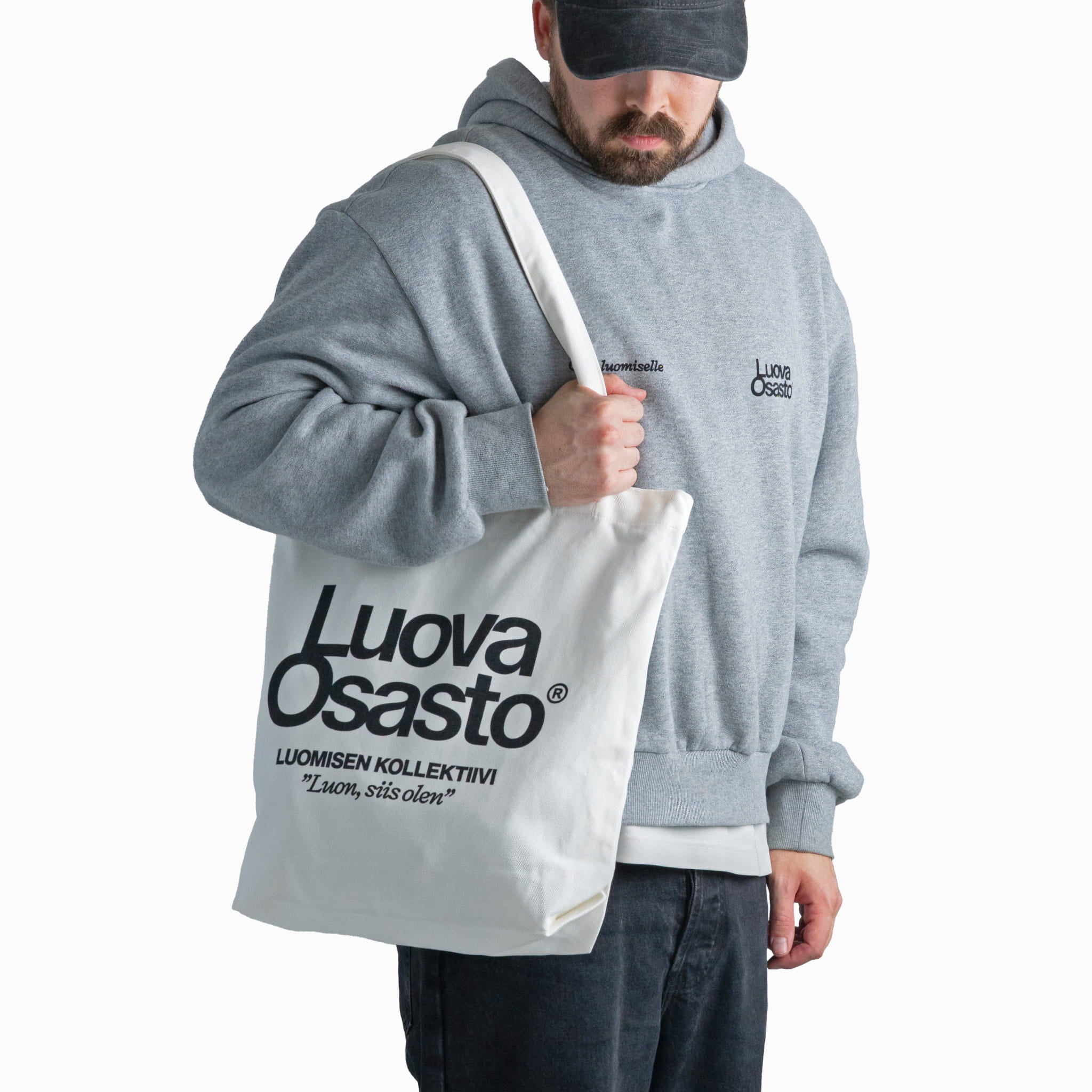 "Luova Osasto" kangaskassi – Musta