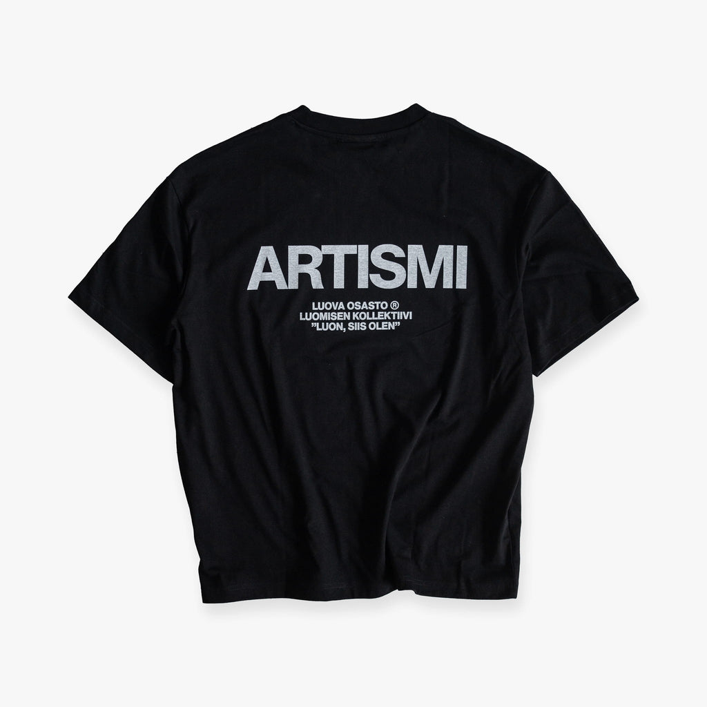 "Artismi" t-paita – Musta+Valkoinen