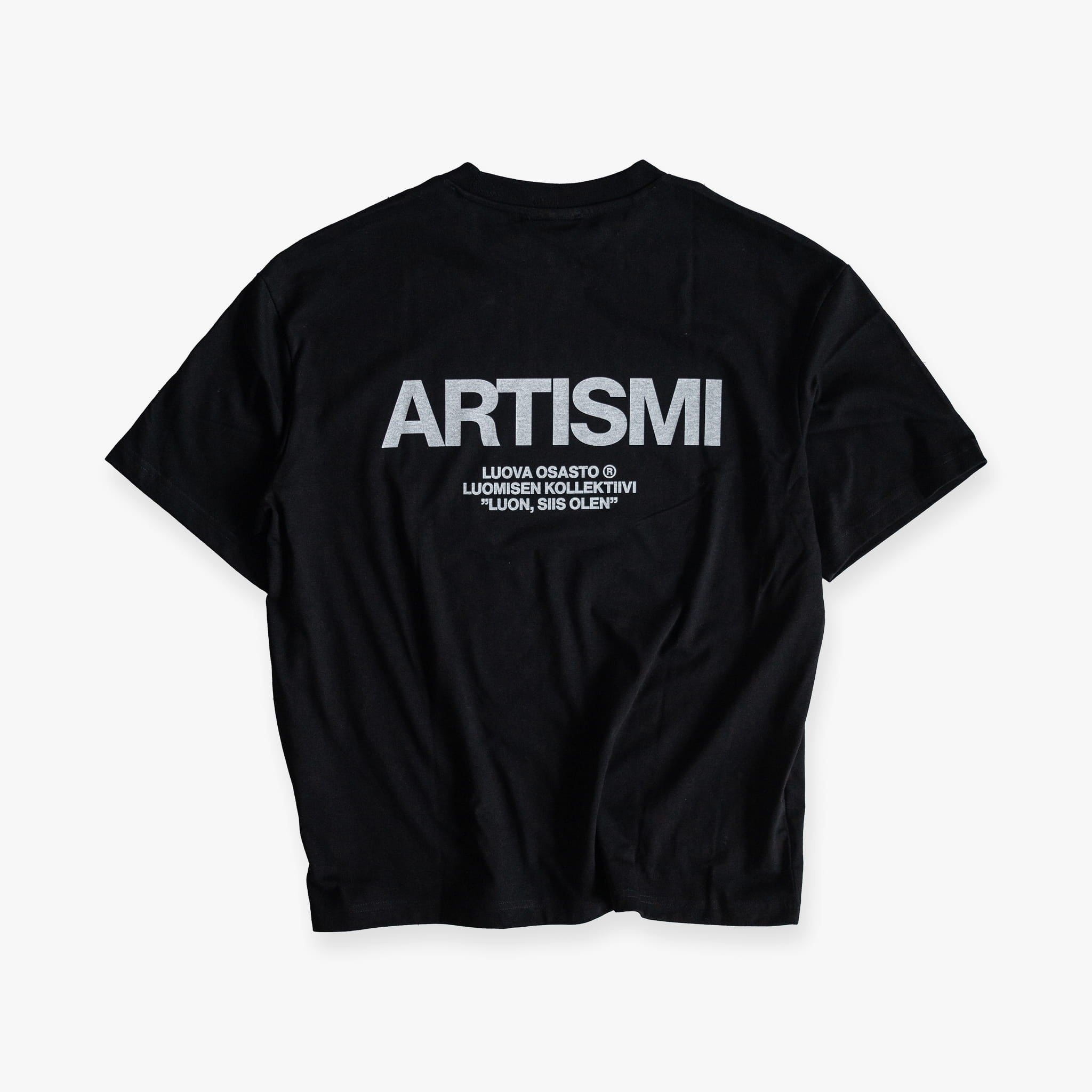 "Artismi" t-paita – Musta+Valkoinen