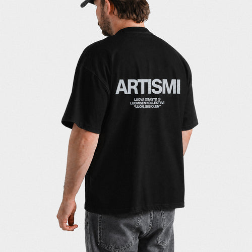 "Artismi" t-paita – Musta+Valkoinen